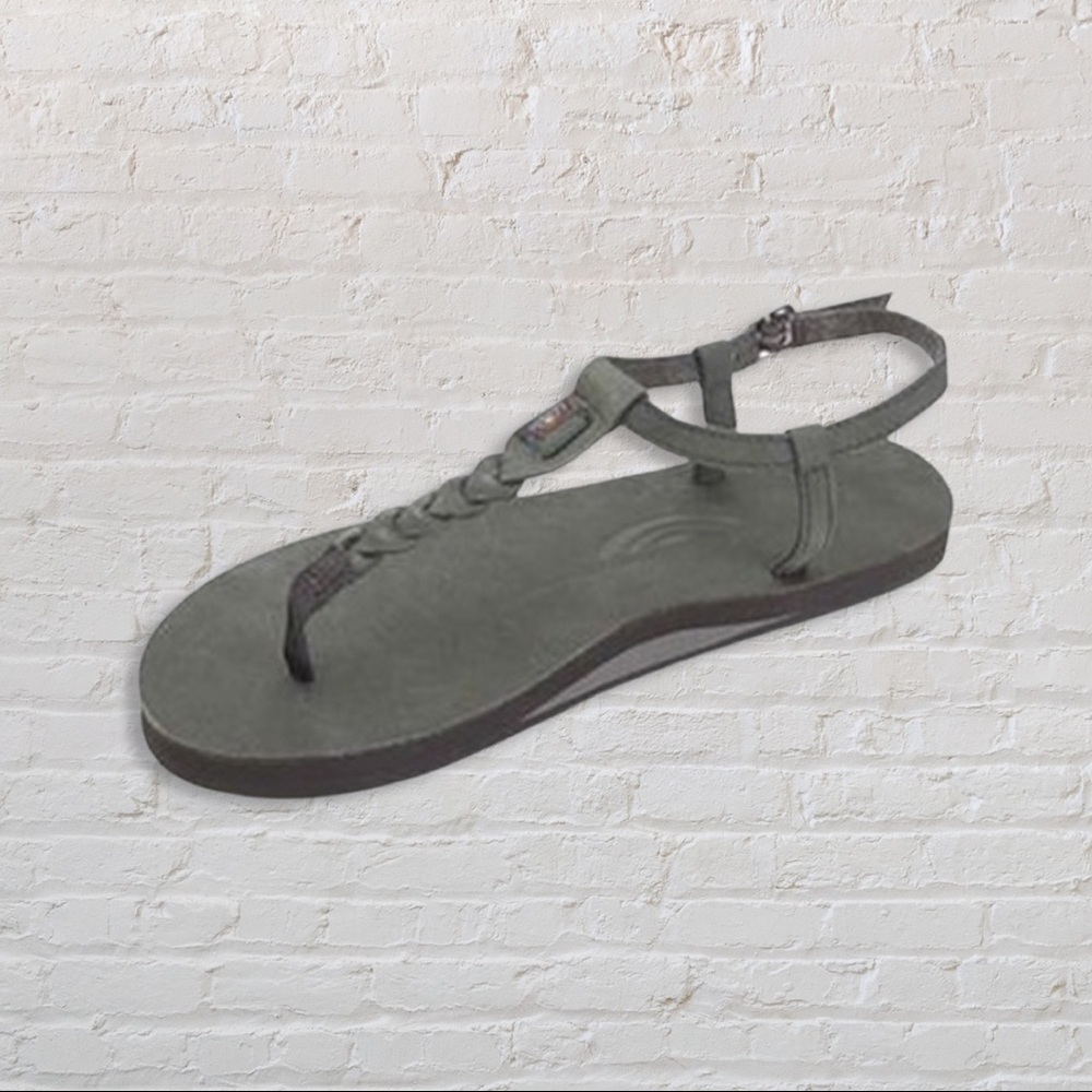 {Rainbow} T-strap sandal